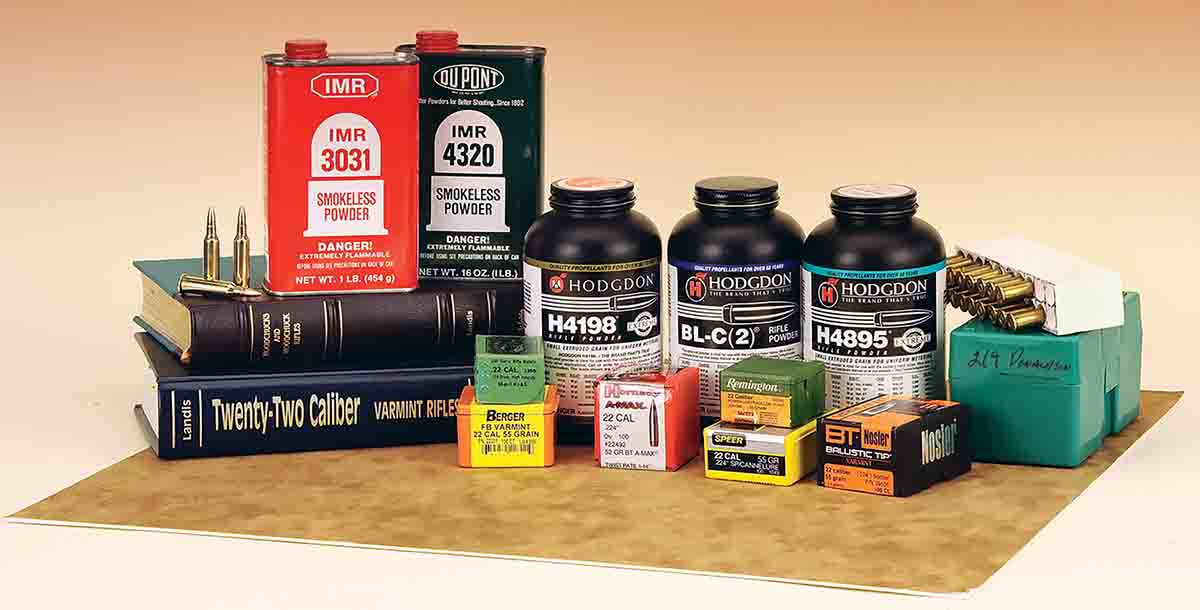 With the Wasp, over time, Stan found that powders in the medium-to-slow category work the best with this cartridge.